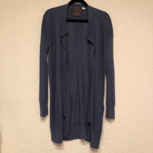Anthropologie Guinevere Blue Open Cardigan